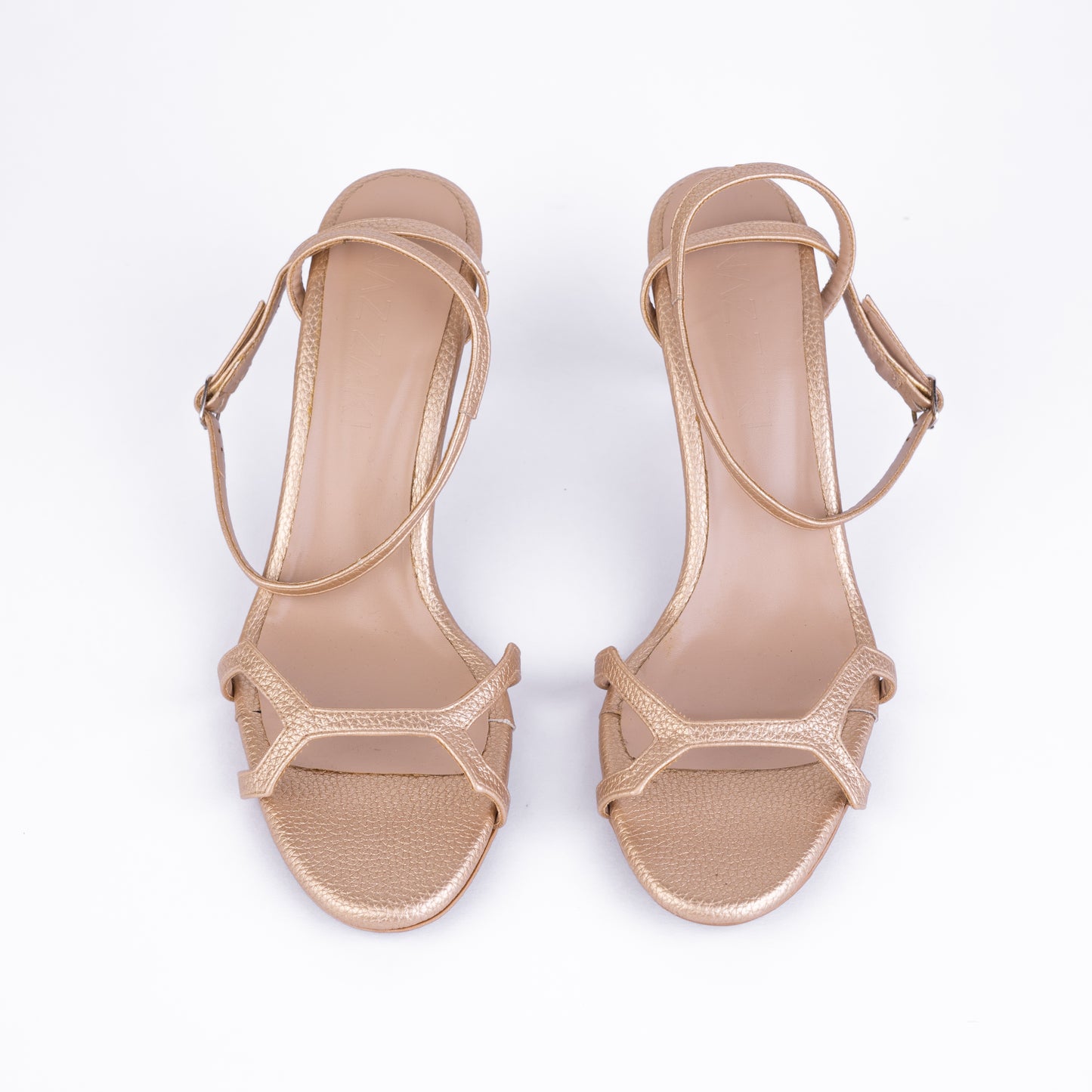Gold strappy sandal
