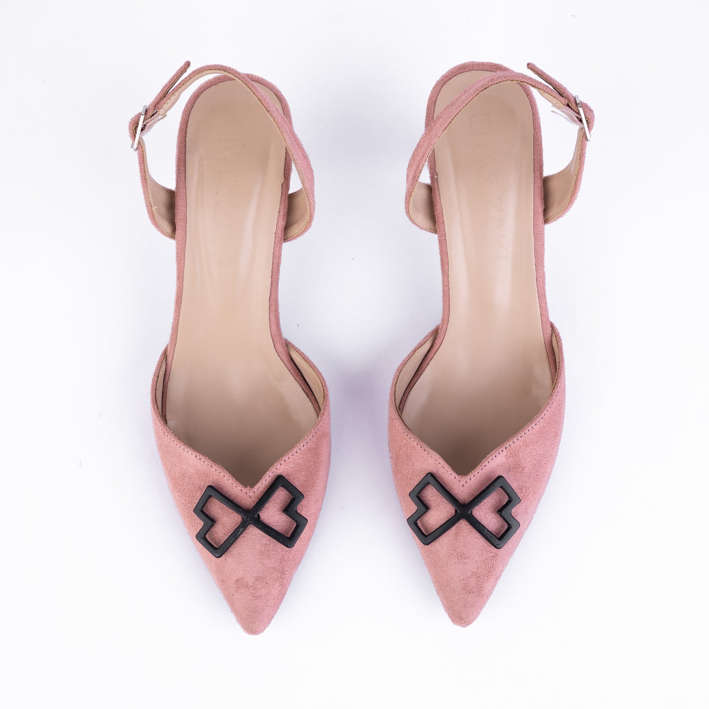 Pink slingback heels