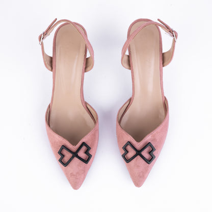 Pink slingback heels