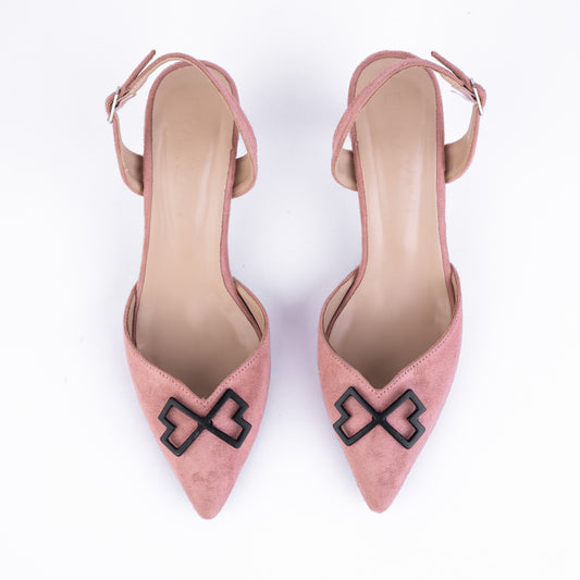Pink slingback heels