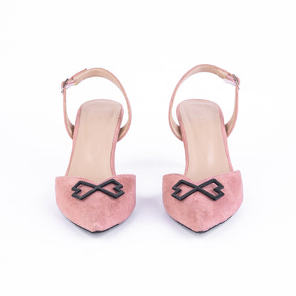 Pink slingback heels