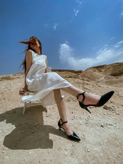 Double ankle strap shoes